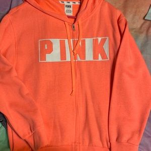 Pink zip hoodie
